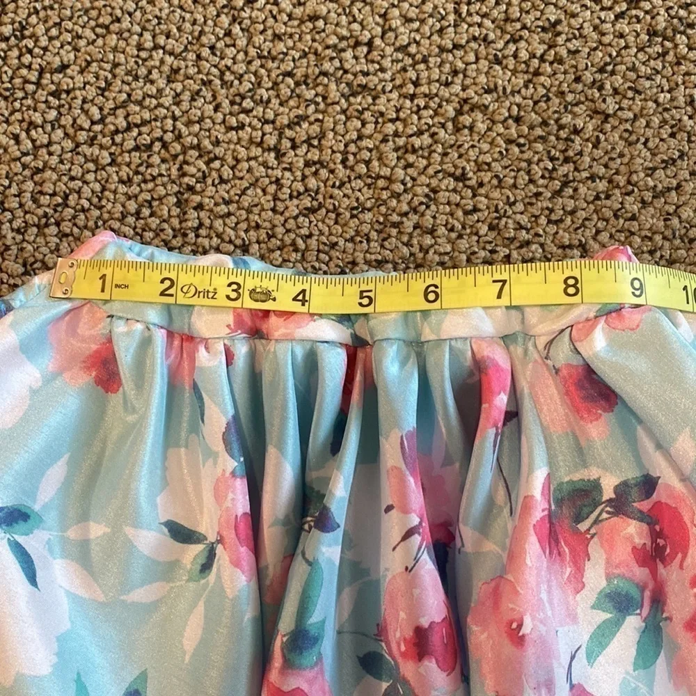 Custom Made Zippered Back Top & Floral Skirt- NEW